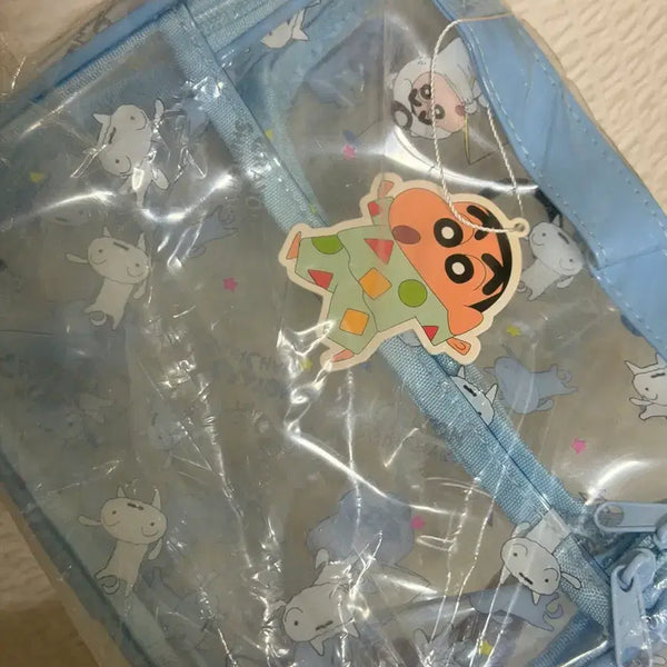 [BUNJANG] Crayon Shin-chan Clear Pouch / 짱구는못말려 투명 파우치