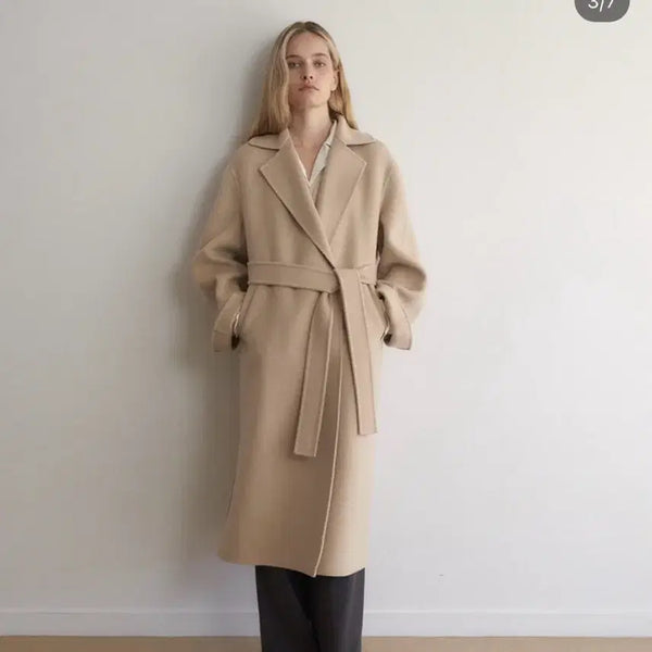 [BUNJANG] YUMER Versailles Coat 25FW Moss Beige New / 유메르 베르사유 코트 25fw제품 모스베이지 새상품 택 있음