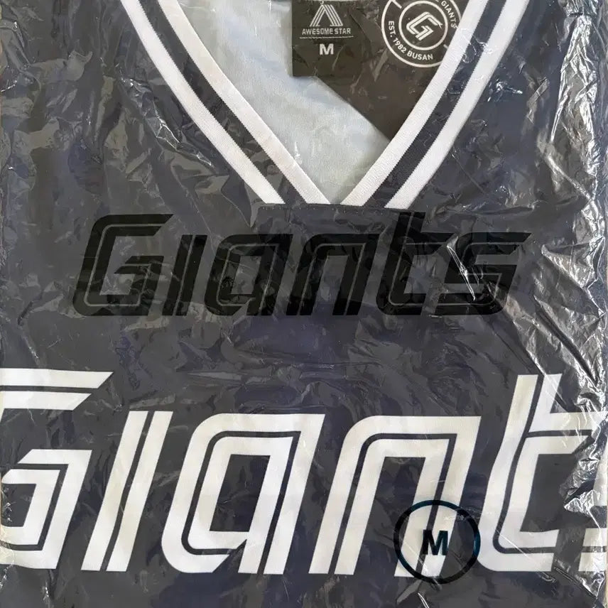 [BUNJANG] Lotte Giants Navy Short Sleeve Jersey (Sealed) / (배송비포함)롯데자이언츠 네이비 반팔 저지 M,XL(미개봉)
