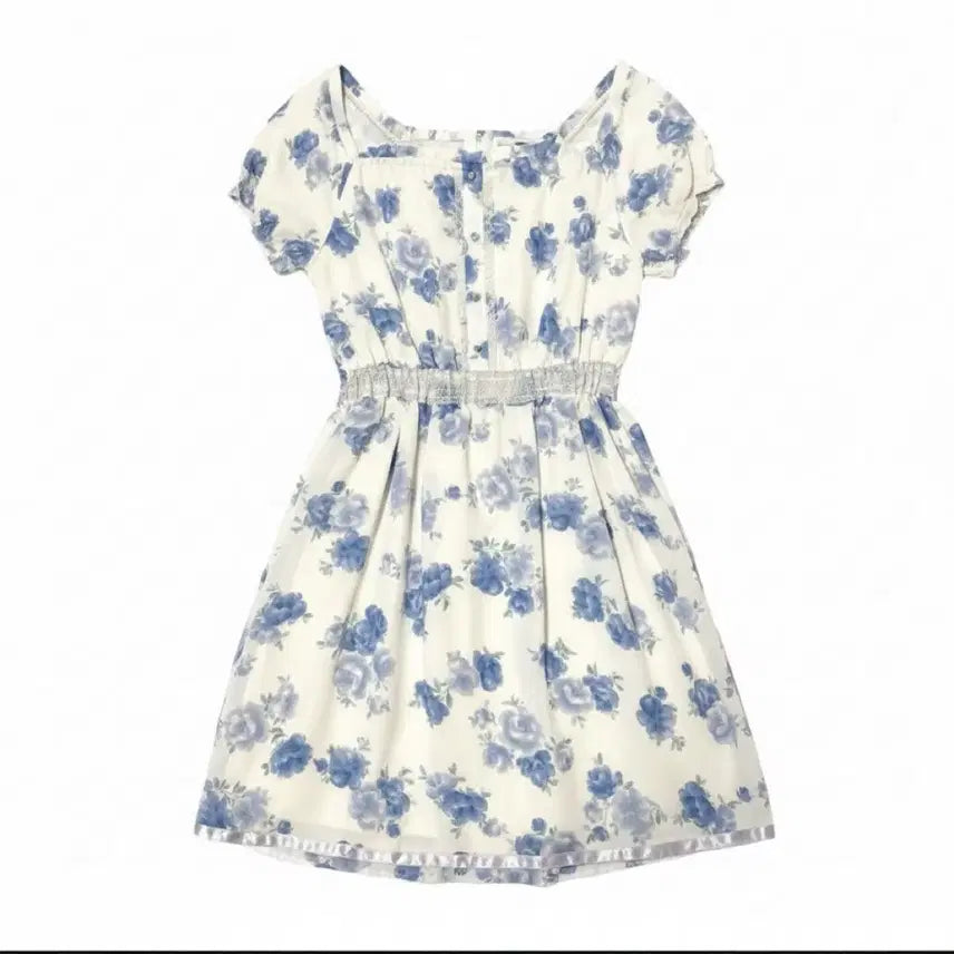 [BUNJANG] Lodispoto Flower Blue Dress / 로디스포토 플라워 블루 원피스