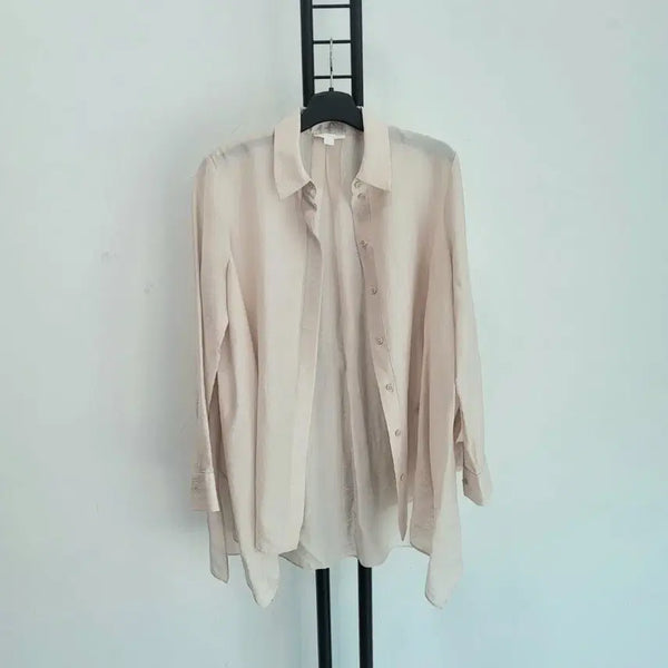 [BUNJANG] COS 100% Lyocell Basic Shirt Beige EUR 32 / 정품 코스 COS  셔츠 베이지색