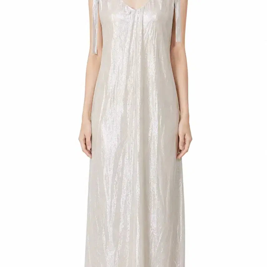 [BUNJANG] Bridal Shower Vacation Satin Sparkle Long Dress / 휴양지 브라이덜샤워 롱원피스 새틴 반짝이 원피스 프리사이즈