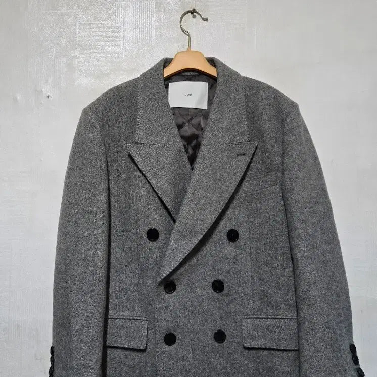 [BUNJANG] Dunst Heavy Wool Peaked Lapel Herringbone Blazer / 던스트 헤비 울 피크드 울 블레이저 헤링본 S