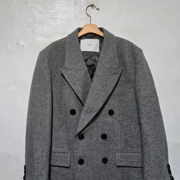 [BUNJANG] Dunst Heavy Wool Peaked Lapel Herringbone Blazer / 던스트 헤비 울 피크드 울 블레이저 헤링본 S