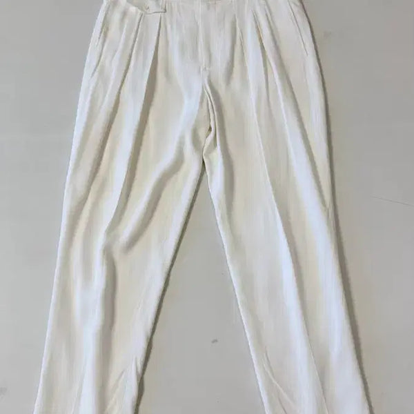 [BUNJANG] TOM FORD White Summer Satin Pleated Tailored Trousers Size 38 / 톰포드 썸머 화이트 슬랙스 38(30인치) 정가 240만원대 챠르르 핏