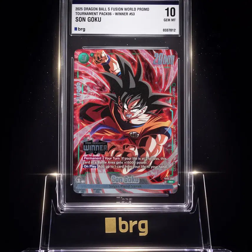 [BUNJANG] BRG Gem Mint 10 Dragon Ball Fusion World 'Son Goku Tournament Winner' Promo Card / BRG 10등급 드래곤볼 퓨전월드 초레어 프로모 '손오공 토너먼트 위너' 카드