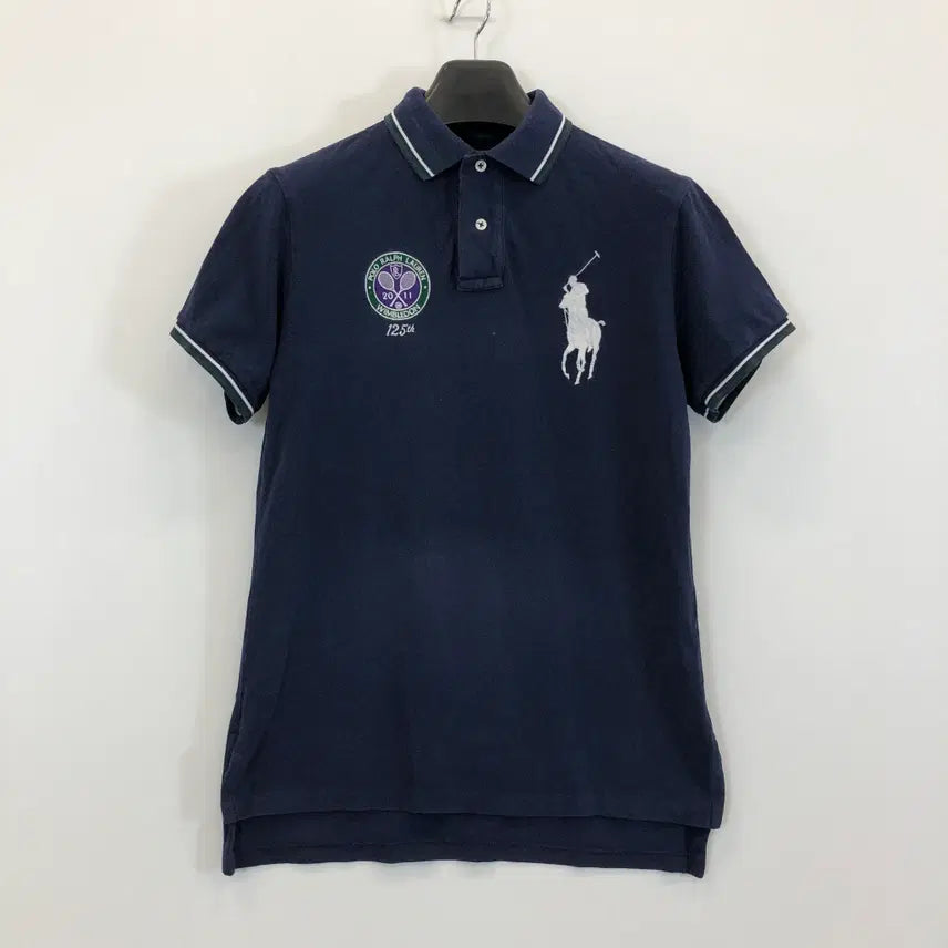 [BUNJANG] Polo Ralph Lauren Big Pony Wimbledon 125th Anniversary Kara T-Shirt Size S / 폴로 랄프로렌 빅포니 125주년 윔블던 영국 카라티 S 빈티지