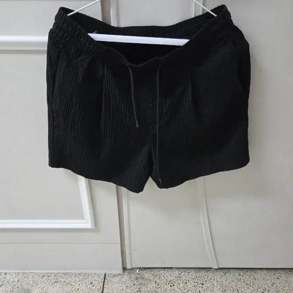[BUNJANG] Zara Seersucker Shorts Black Size 31 / 자라 시어서커 반바지 31