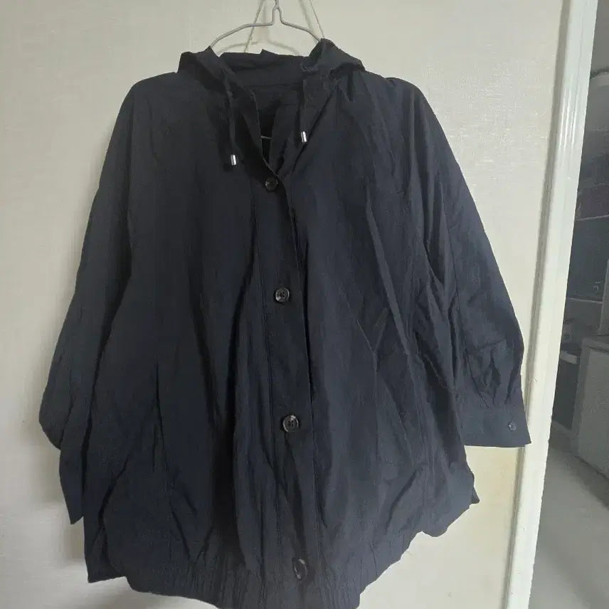 [BUNJANG] Black Hooded Shirt / 블랙 후드 남방 새상품 판매해요