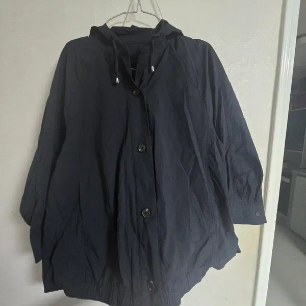 [BUNJANG] Black Hooded Shirt / 블랙 후드 남방 새상품 판매해요