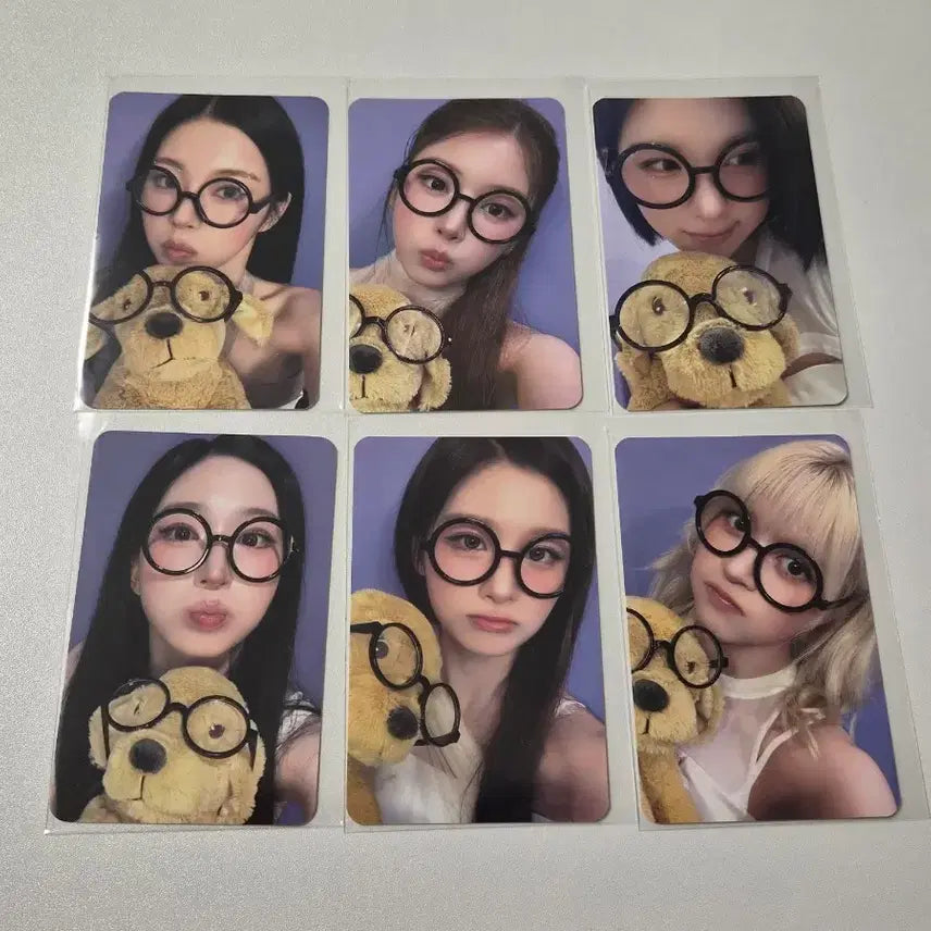 [BUNJANG] NMIXX Haewon Haerenaide Makestar Lucky Draw Glasses Dog Photocard Bundle Set / 일괄)엔믹스 해비세레나데 메이크스타 영통 안경 강아지 포카 포토카드