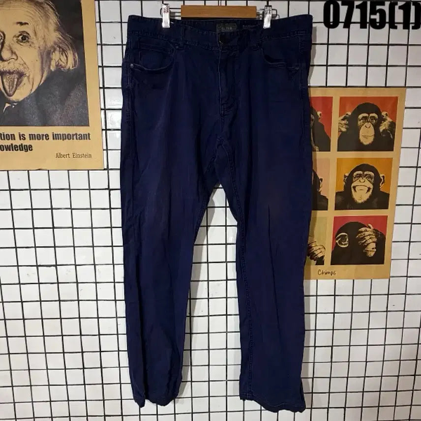 [BUNJANG] OLZEN Men's Navy Pants (Size 85) / OLZEN 남성용 네이비 팬츠 85