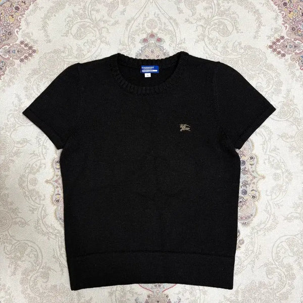 [BUNJANG] Burberry Blue Label Cashmere Short Sleeve Knit / 버버리 블루라벨 캐시미어 반팔니트