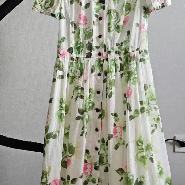 [BUNJANG] BCBG Floral Print Dress with Collar Detail / BCBG원피스