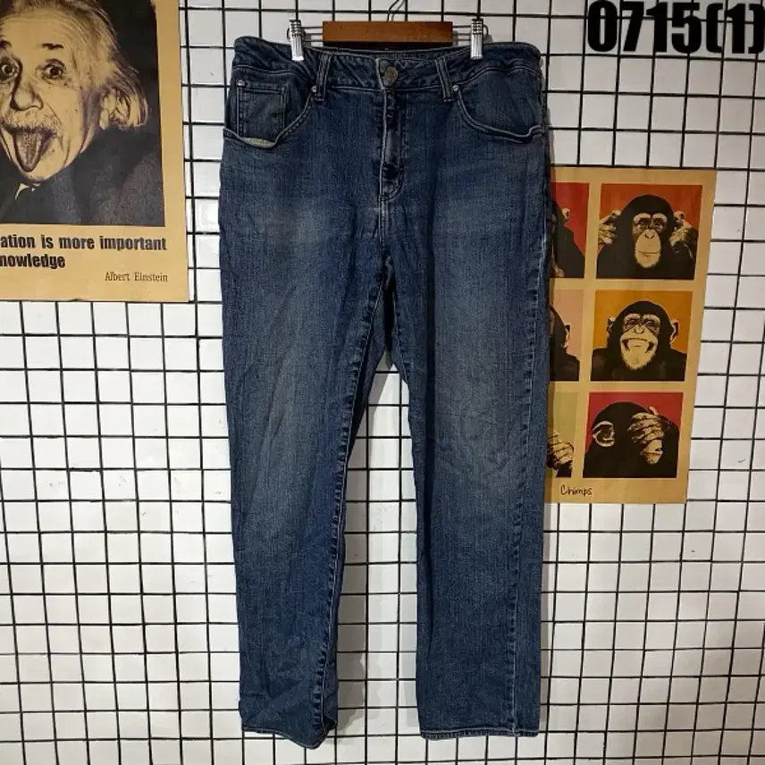[BUNJANG] Guess Men's Washed Denim Jeans Pants Size 36 / 게스 청바지 남성용 데님 팬츠 워싱 진 36