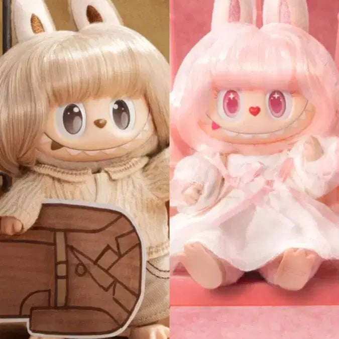 [BUNJANG] Labubu Costume Velvet Noon & Warm Oat Set / 무료배송) 라부부 헤어살롱 벨벳눈(velvet noon) & 웜오트 (warm oat) 2개세트 모코코
