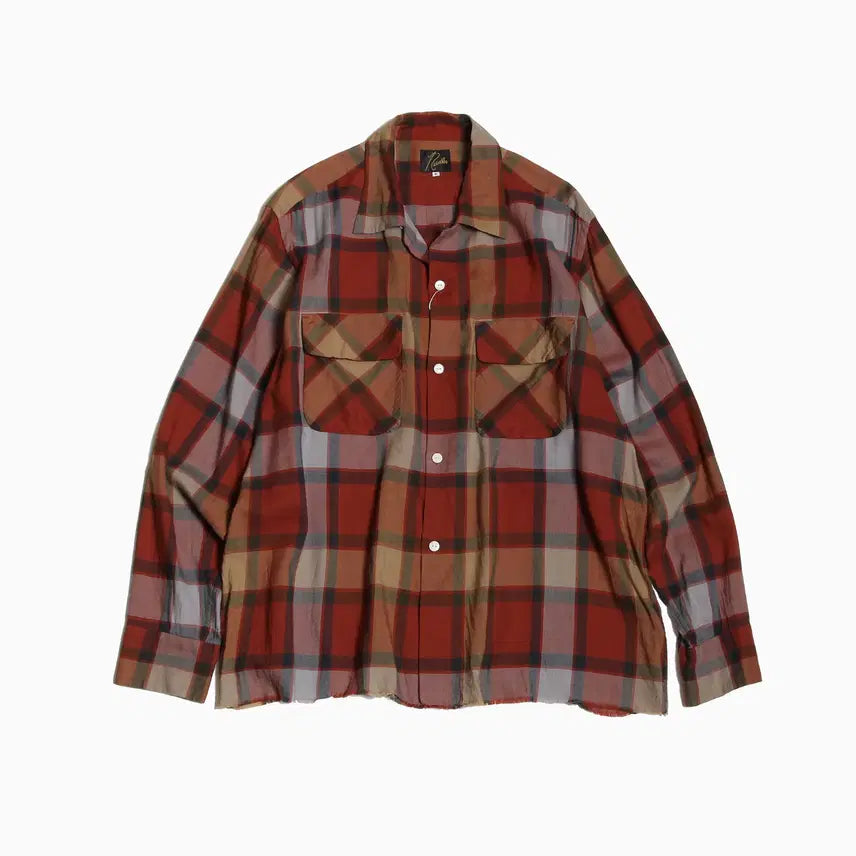 [BUNJANG] Needles Rayon Open Collar Shirt / 니들스 오픈칼라셔츠