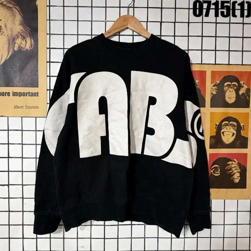 [BUNJANG] TXT Black Sweatshirt XL / TXT 블랙 맨투맨 XL