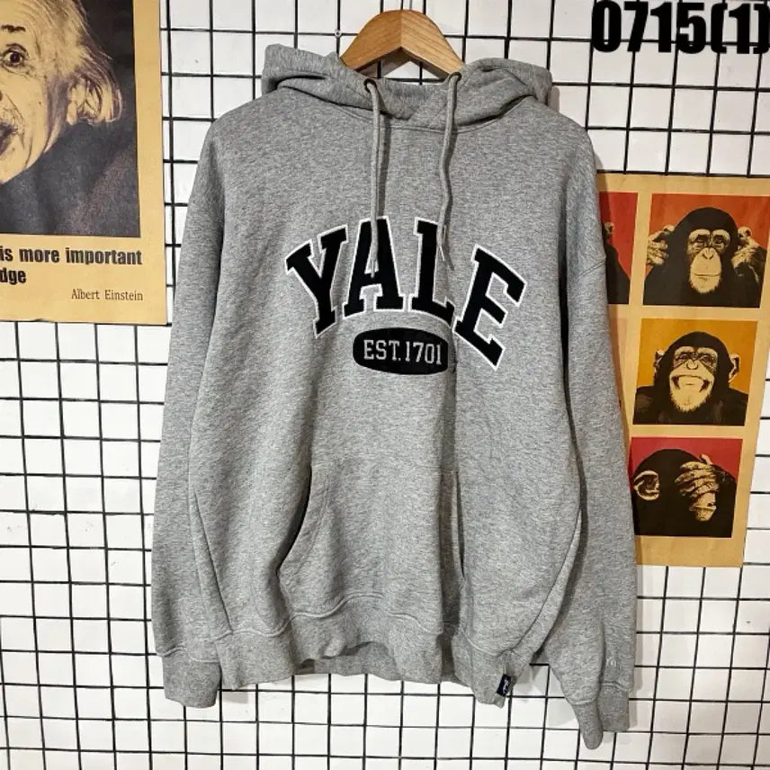 [BUNJANG] YALE Hoodie Gray XL / YALE 후드티 그레이 XL