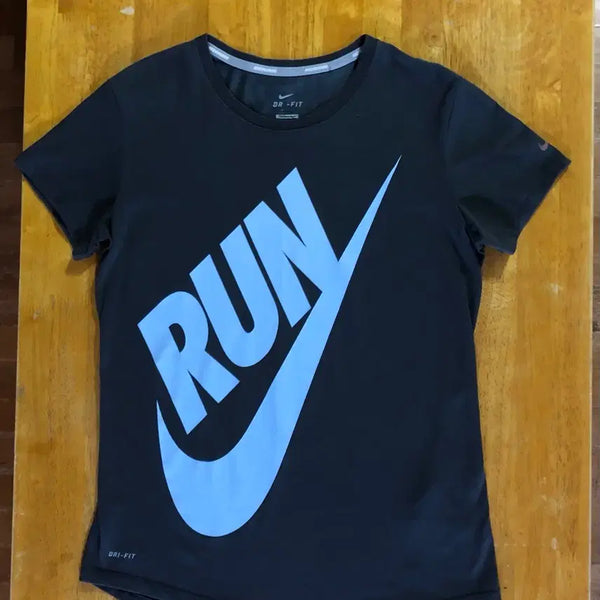 [BUNJANG] Nike Dri-FIT Women's Short Sleeve T-Shirt Charcoal / 나이키 드라이핏 반팔 티셔츠