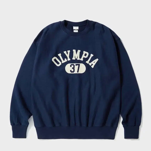 [BUNJANG] Outstanding V.S.C Sweat (Olympia) Navy - Size S / 아웃스탠딩 V.S.C SWEAT(OLYMPIA) NAVY
