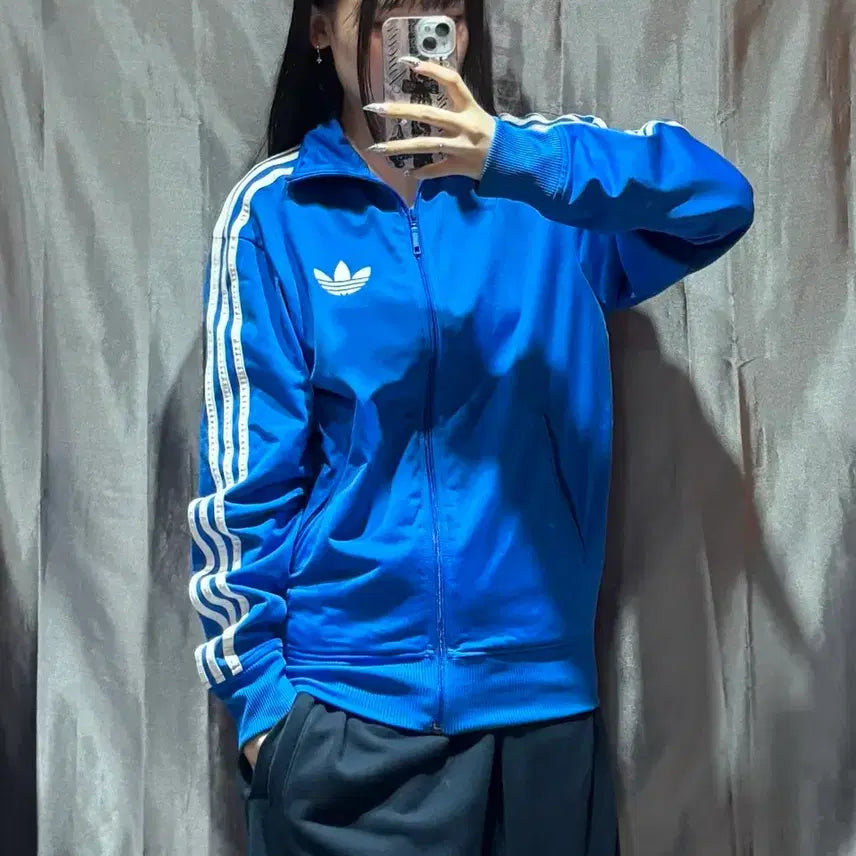 [BUNJANG] Adidas Originals Firebird Blue Track Top (Size S) / S 아디다스 OG 파이어버드 블루 트랙탑