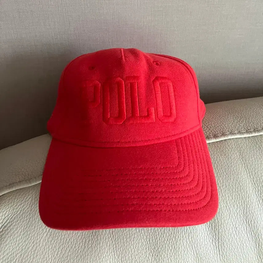 [BUNJANG] Polo Ralph Lauren Red Cotton Twill Cap / 폴로 랄프로렌 볼캡 레드