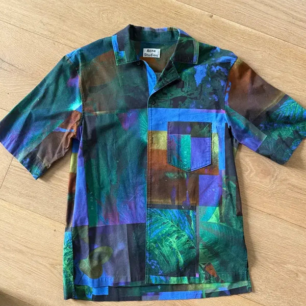 [BUNJANG] Acne Studios Printed Cotton Shirt / 아크네스튜디오 프린트 코튼 셔츠