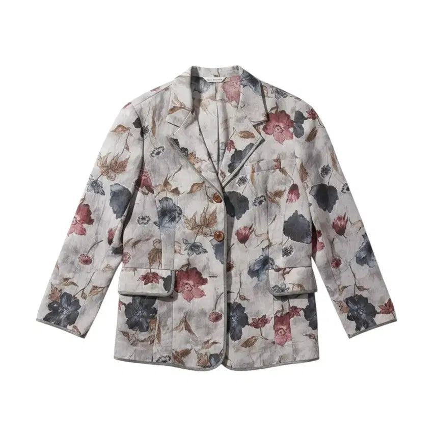 [BUNJANG] Donna Floral Single Jacket (Women's Size 77) / 여성77/ Donna 플로럴 싱글자켓