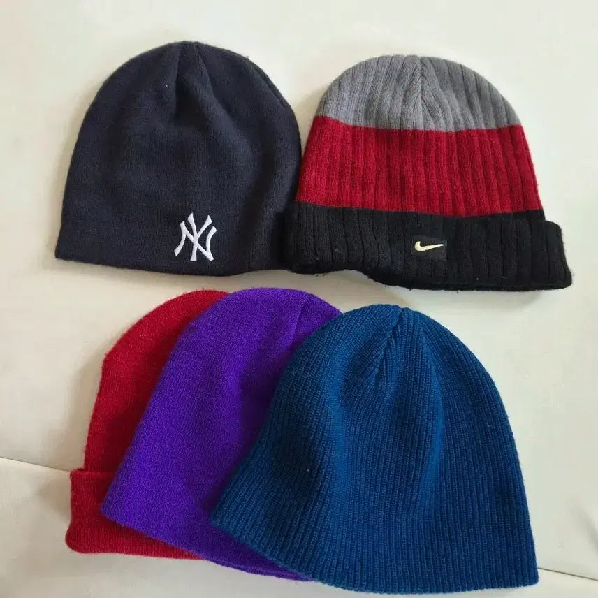 [BUNJANG] Nike New Era Beanie 5-Piece Set / 나이키, 뉴에라 비니 5개 세트