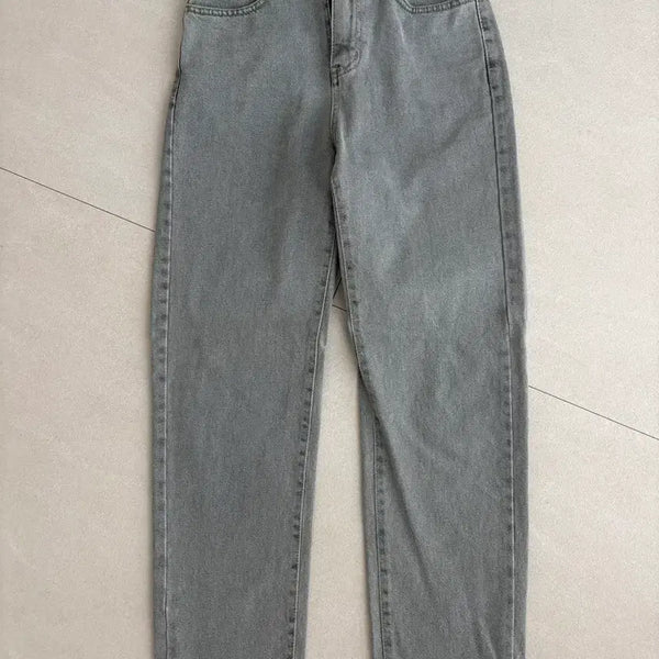 [BUNJANG] Slowand Gracey Light Gray Straight Leg Denim Pants S / 슬로우앤드 랜드 그레이시 연청 일자 데님 팬츠 S