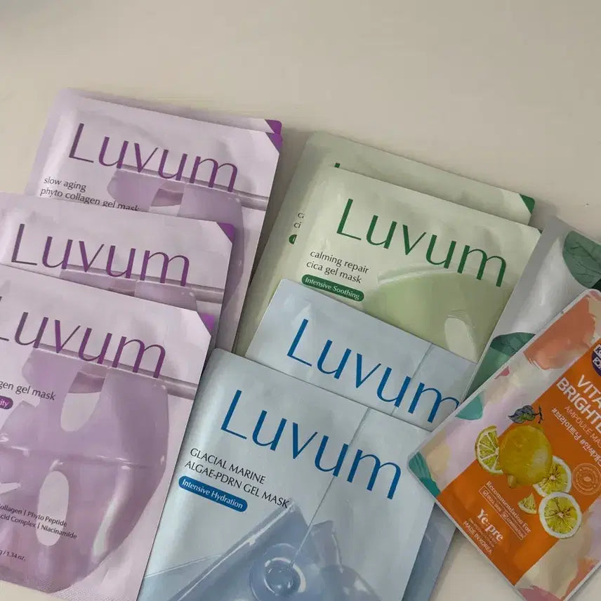 [BUNJANG] LUVUM Collagen Mask Pack 8 Count / 러븀 콜라겐 마스크팩 8개