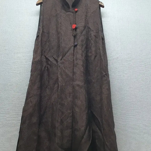 [BUNJANG] In-gyeon 100% Long Vest Size 77 / 인견 롱조끼 77