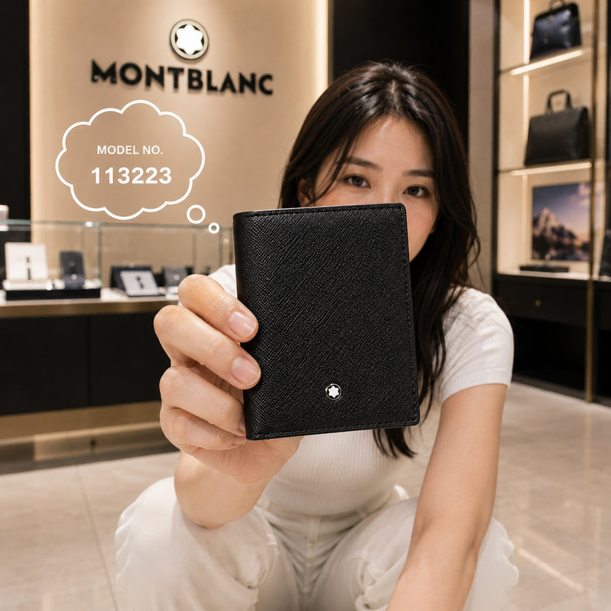 [BUNJANG] Montblanc 113223 Sartorial Black Card Holder Wallet / 정품새제품) 몽블랑 113223 사토리얼 블랙 카드 명함 지갑