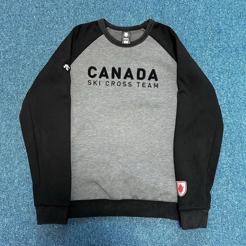 [BUNJANG] Descente Canada Ski Cross Team Sweatshirt / 데상트 캐나다 스키 크로스 팀 맨투맨