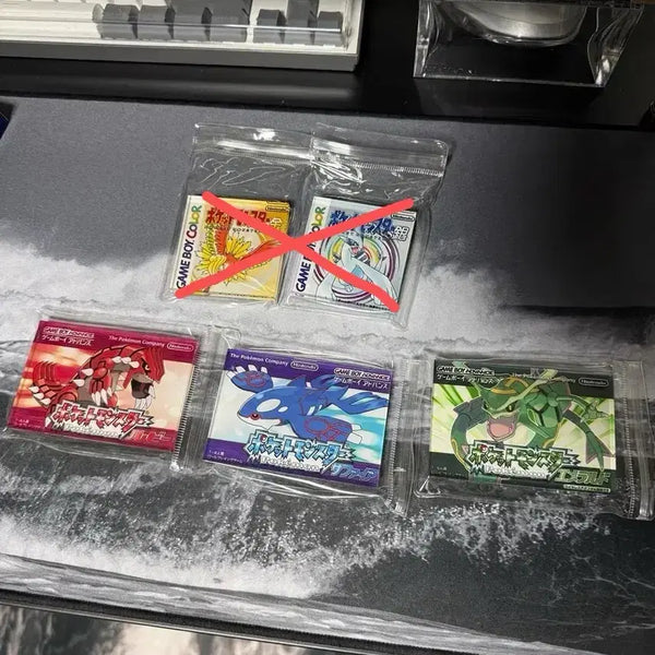 [BUNJANG] Pokemon Nintendo Transparent Acrylic Magnet Cartridge (Sealed) / 포켓몬스터 닌텐도 투명 아크릴 마그넷 자석 카트리지 미개봉 판매합니다