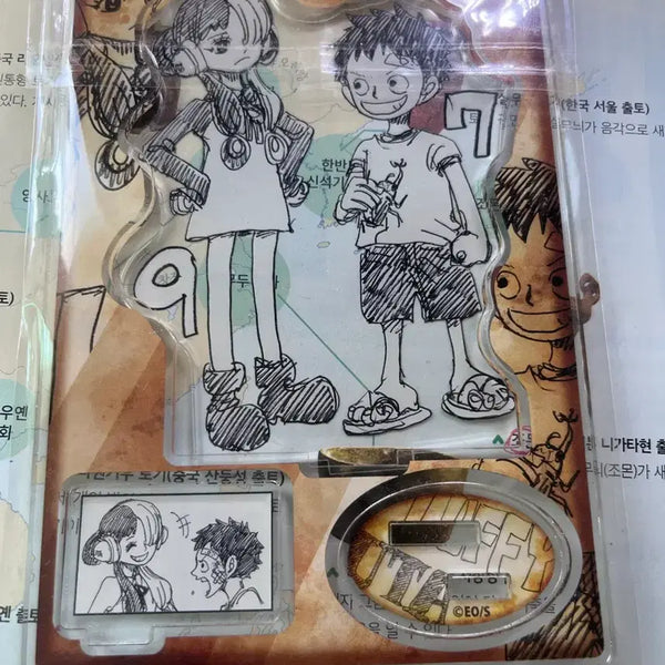 [BUNJANG] One Piece Film Red Luffy & Uta Acrylic Stand / 원피스 극장판 레드 루피우타 아크릴 스텐드 양도