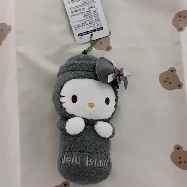 [BUNJANG] Jeju Dolhareubang Kitty Plush Keychain / 제주 돌하르방 키티 인형 키링