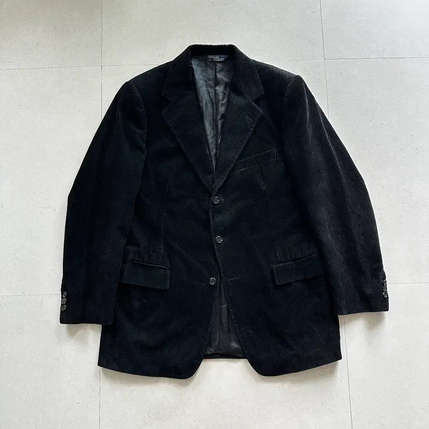 [BUNJANG] Polo Ralph Lauren 90s Made in USA Black Corduroy Blazer / 90s 폴로 MADE IN USA 코듀로이 블레이저 블랙