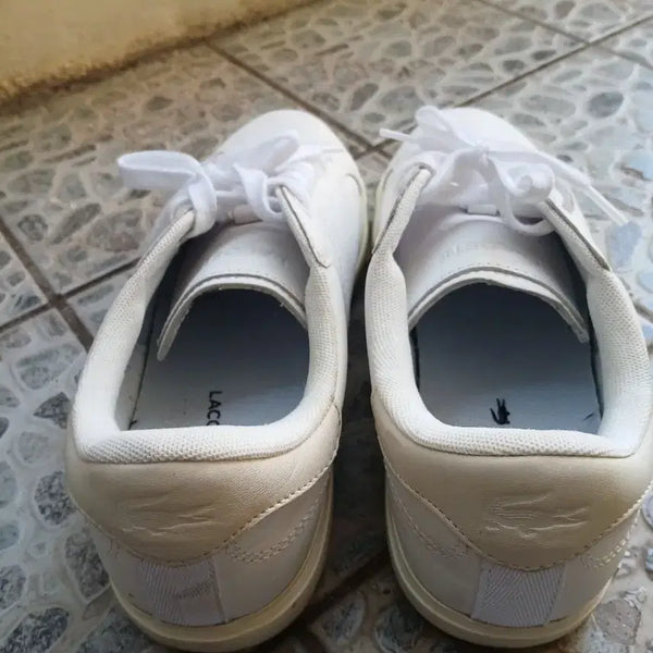 [BUNJANG] Lacoste White Sneakers / 라코스테 흰색 스니커즈