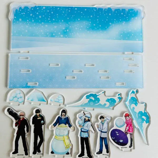 [BUNJANG] Gintama Snowball Fight Diorama Acrylic Stand / 은혼 눈싸움 디오라마 아크릴 스탠드