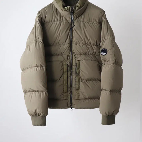 [BUNJANG] CP Company Nycra R Lens Padded Jacket Walnut L / CP컴퍼니 나이크라R 렌즈패딩 월넛 L팝니다.