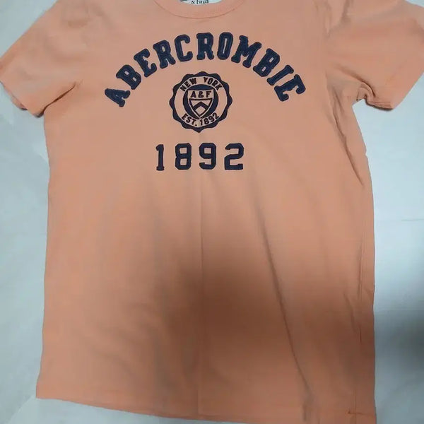 [BUNJANG] Abercrombie & Fitch Orange Short Sleeve T-Shirt - Large / 아베크롬비앤피치 반팔티 오렌지L