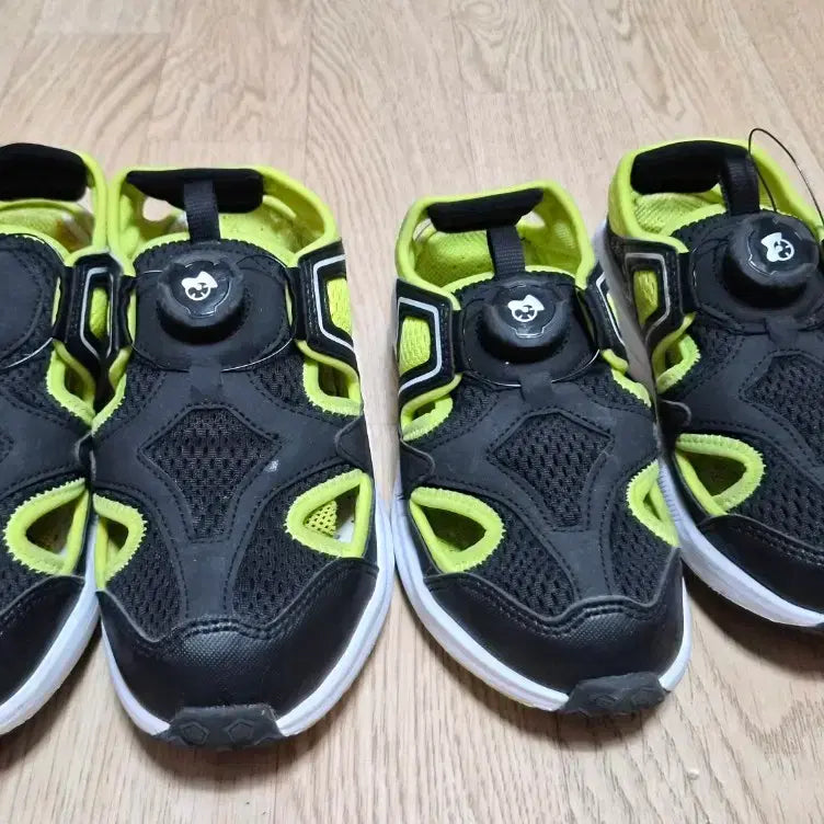 [BUNJANG] Nepa Kids Dial Sandals Black Lime 210mm / 네파  샌들 색상