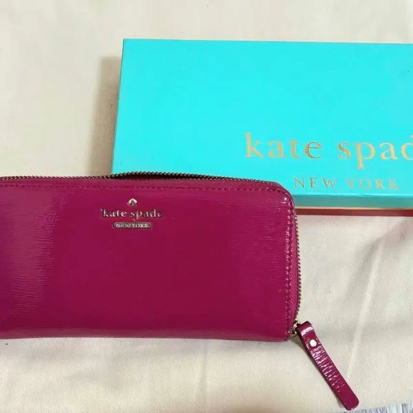 [BUNJANG] Kate Spade New York Pink Long Wallet Women's Wallet / 케이트 스페이드 뉴욕 핑크 장지갑 여성지갑 핑크지갑