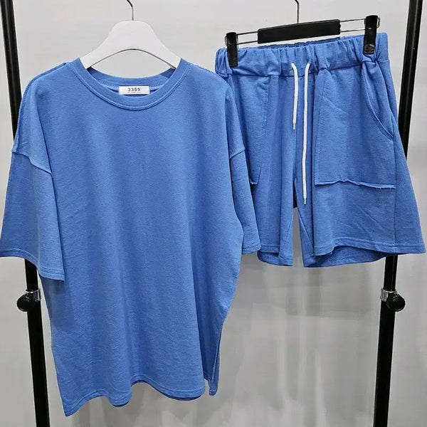[BUNJANG] Women's Summer Casual Set: T-shirt and Shorts / 새제품  티+바지 set