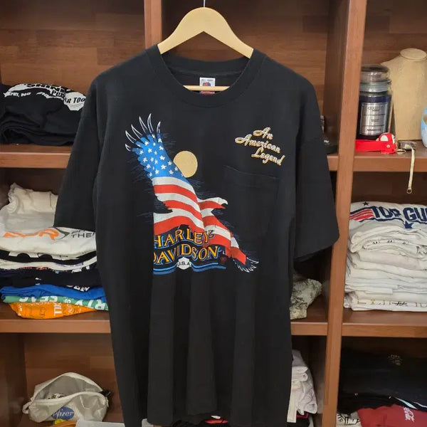 [BUNJANG] 1989 Harley-Davidson Vintage T-Shirt (Fruit of the Loom USA Body) XL / 1989 HarleyDavidson  T-Shirt USA