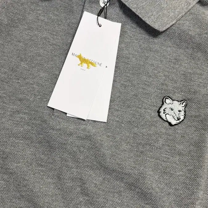 [BUNJANG] Maison Kitsuné Grey Polo T-Shirt / 메종키츠네 회색 카라티 팝니다
