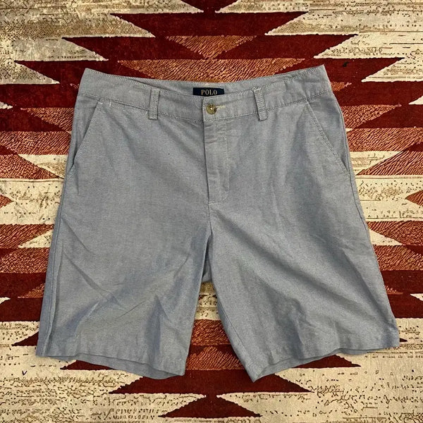 [BUNJANG] Polo Ralph Lauren Small Pony Embroidered Cotton Shorts Sky Blue 28 / 폴로 랄프로렌 스몰포니 자수 코튼 하프팬츠 [스카이블루] 28