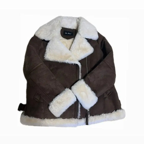 [BUNJANG] Faux Fur Lined Mustang Jacket / 무스탕